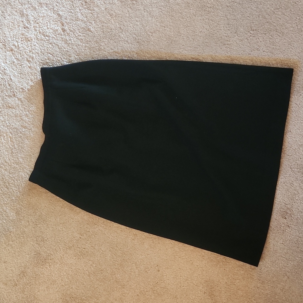 Ladies Briggs Wool Black Pencil Skirt, Size 10